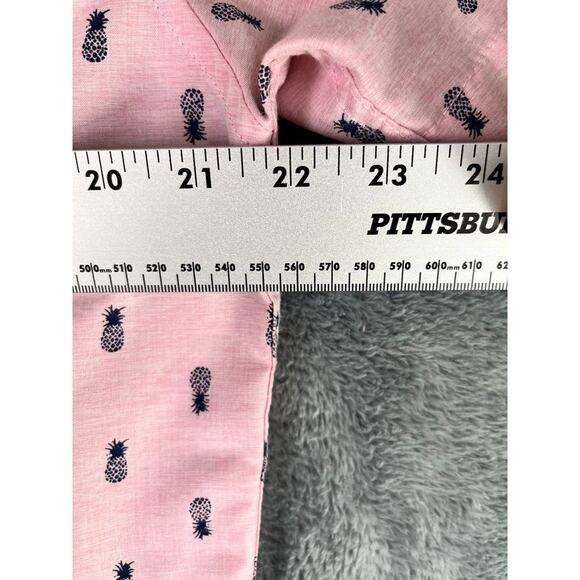 Molokai Surf Co Pink Pineapple Print Button Down Shirt Men's Large Tropical - Picture 8 of 10